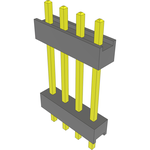 Conn Board Stacker HDR 4 POS 2.54mm Solder ST Top Entry Thru-Hole Bulk