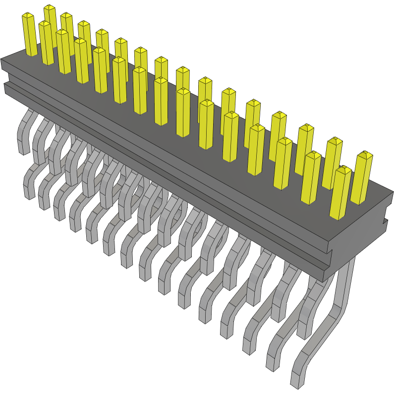 Samtec-FTMH-115-03-L-DH Steckverbinderleisten und Leiterplattenbuchsen Conn Micro Terminal Strip HDR 30 POS 1mm Solder RA Side Entry SMD Tube