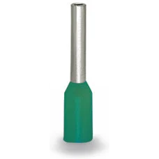 WAGO-216-322 Terminales del conductor Ferrules Terminal 24AWG Copper Green 10.5mm Electro Tin Box