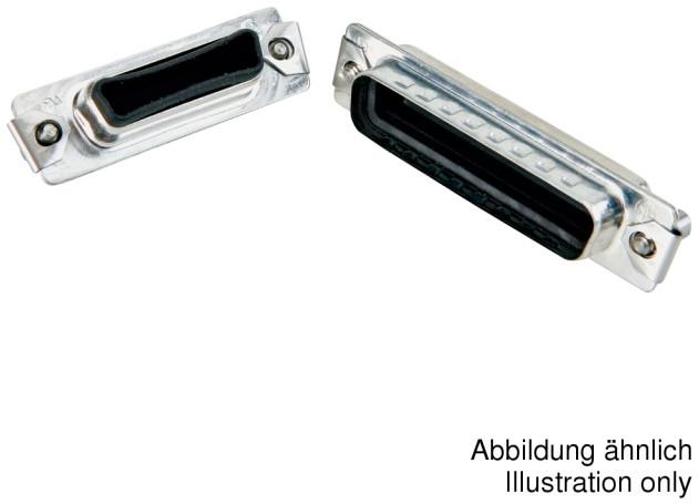 CONEC-165X14759X Adaptateurs pour manchons thermorétractables Backshell 50 POS IP67 Protection Cap For D-Sub Socket Copper Alloy Tin Over Nickel Finish Bulk