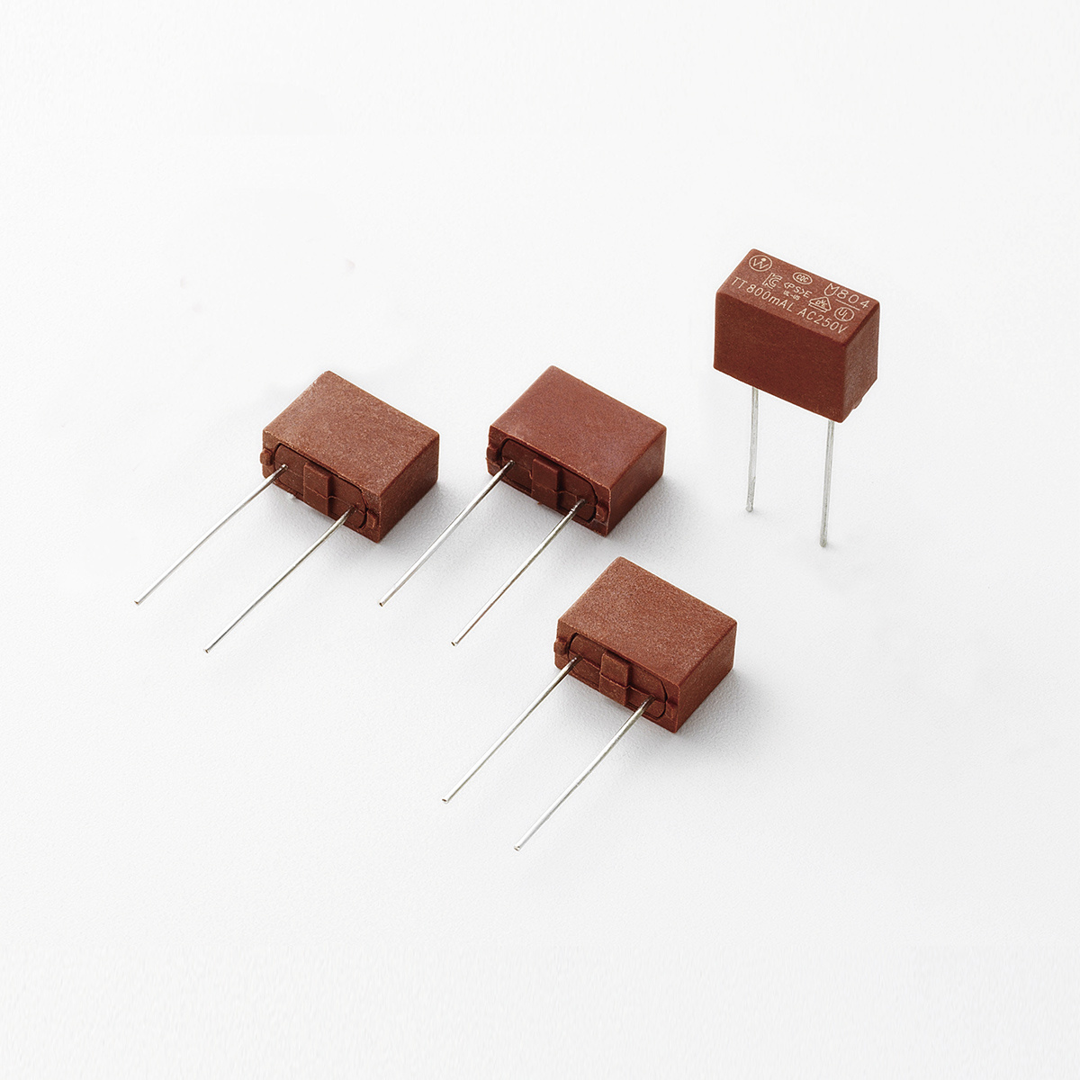 Littelfuse-80408000000 Sicherungen Fuse Subminiature Slow Blow Acting 0.8A 250V Radial 12.4 X 6.4 X 9.2mm Ammo CQC/KC/UL/VDE