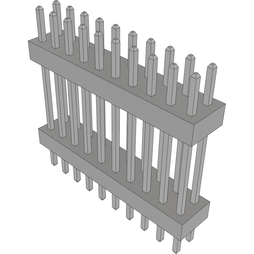 Samtec-TW-10-07-T-D-490-125 Steckverbinderleisten und Leiterplattenbuchsen Conn Board Stacker HDR 20 POS 2mm Solder ST Top Entry Thru-Hole Bulk