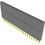Conn Elevated Socket SKT 20 POS 2.54mm Solder ST Top Entry Thru-Hole Tube