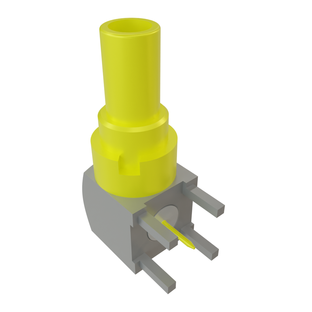 Samtec-DIN7A-J-P-GF-RA-BH1 RF-Steckverbinder Conn DIN 1.0/2.3 75Ohm Solder RA Thru-Hole F Gold Bag