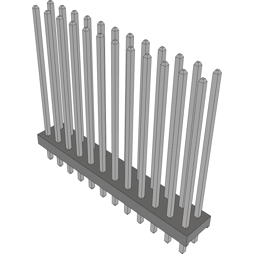 Samtec-MTMM-112-15-T-D-672 Steckverbinderleisten und Leiterplattenbuchsen Conn Unshrouded Header HDR 24 POS 2mm Solder ST Top Entry Thru-Hole Bulk