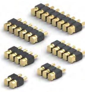 Mill-Max-810-22-005-40-001101 Steckverbinderleisten und Leiterplattenbuchsen Conn Spring Loaded Connector HDR 5 POS 2.54mm Solder RA SMD