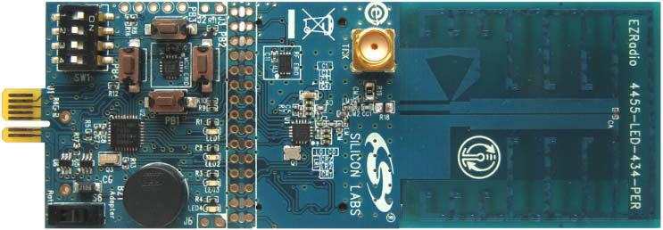 Silicon Labs-EZR-LEDK2W-868 Si4555 RF Transceiver Demonstration Kit