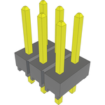 Conn Unshrouded Header HDR 6 POS 2.54mm Solder ST Top Entry Thru-Hole Bulk