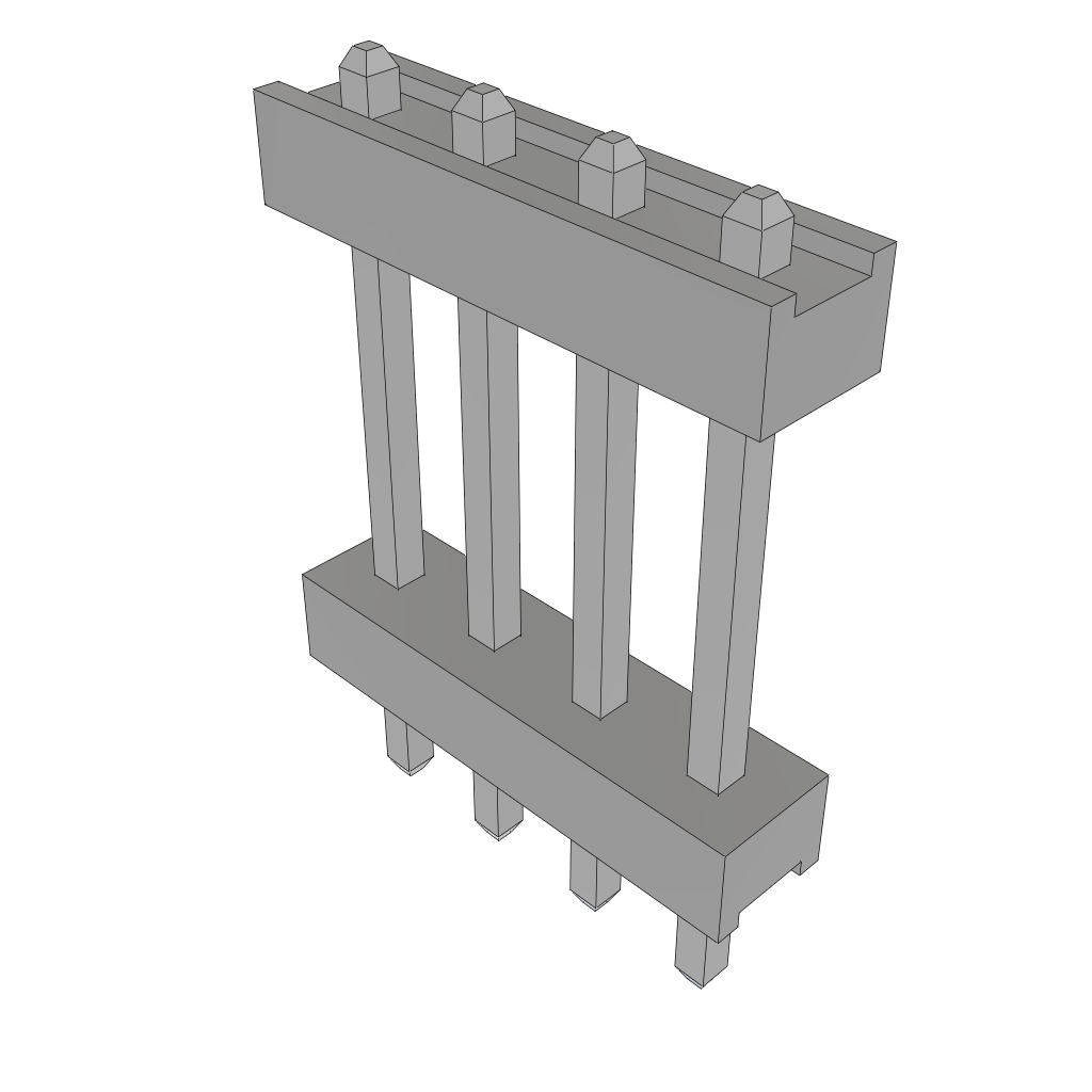 Samtec-TW-04-09-T-S-345-056 Steckverbinderleisten und Leiterplattenbuchsen Conn Board Stacker HDR 4 POS 2mm Solder ST Top Entry Thru-Hole Bulk