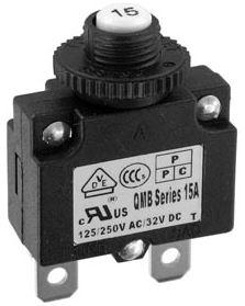 Qualtek Electronics-QMB-123-00ENN-3BA Circuit Breakers Circuit Breaker Thermal 1Pole 12A 125V/250VAC 32VDC