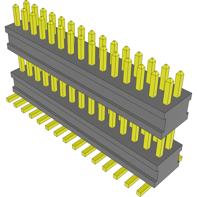 Samtec-FW-15-05-G-D-323-085-A Piastre connettori e prese PCB Conn Board Stacker HDR 30 POS 1.27mm Solder ST Top Entry SMD FLEX STACK™ Tube