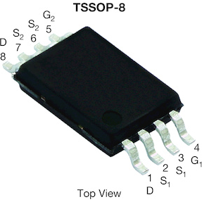 Vishay-SI6968BEDQ-T1-E3 MOSFETs Trans MOSFET N-CH 20V 5.2A 8-Pin TSSOP T/R