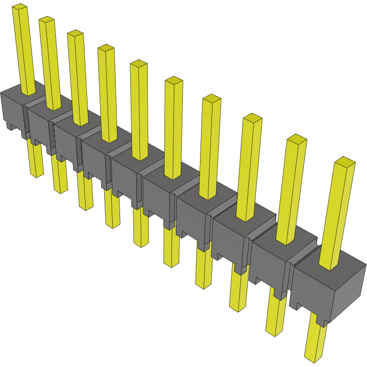 Samtec-MTSW-110-24-F-S-230 Steckverbinderleisten und Leiterplattenbuchsen Conn Unshrouded Header HDR 10 POS 2.54mm Solder ST Top Entry Thru-Hole Bulk