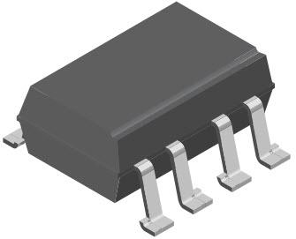 Vishay-6N137A-X007T Optoisolateurs de sortie logique Optocoupler Logic-Out Open Collector DC-IN 1-CH 8-Pin DIP SMD T/R