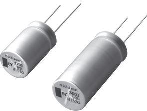 Nichicon-UBY1H182MHL Capacitor de aluminio Cap Aluminum Lytic 1800uF 50V 20% (16 X 30.5mm) Radial 7.5mm 0.029 Ohm 2.96A 3000h 135°C Bulk Automotive AEC-Q200