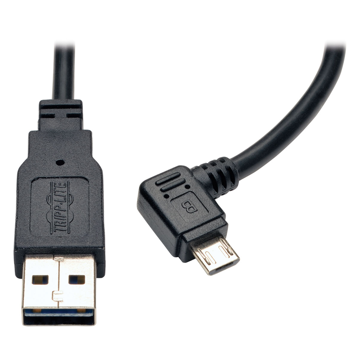 Eaton (formerly TrippLite)-UR05C-003-RB USB Kabelbaugruppen Cable Assembly 0.9m Reversible USB Type A to Micro USB Type B 4 to 5 POS M-M 20AWG