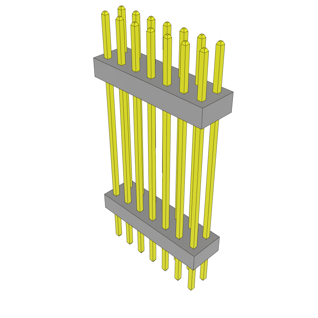 Samtec-TW-07-12-L-D-750-180 Steckverbinderleisten und Leiterplattenbuchsen Conn Board Stacker HDR 14 POS 2mm Solder ST Top Entry Thru-Hole Bulk
