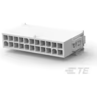 TE Connectivity-794213-1 Einzeladersteckverbinder, Gehäuse Conn Housing RCP 22 POS 4.14mm Crimp ST Cable Mount White Bag