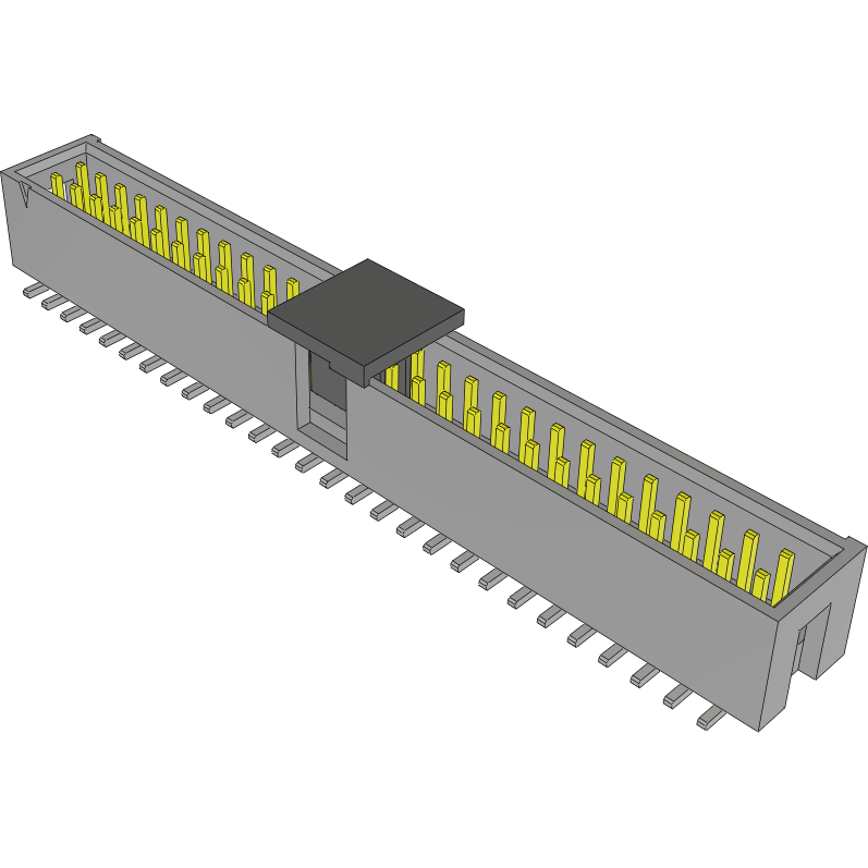 Samtec-HTSS-128-01-L-DV-P Connector Headers and PCB Receptacles Conn Shrouded Header HDR 56 POS 2.54mm Solder ST SMD Tube