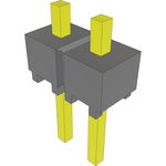 Conn Unshrouded Header HDR 2 POS 2.54mm Solder ST Thru-Hole Bulk