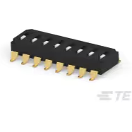 TE Connectivity-2319848-8 Conmutador DIP Switch DIP OFF ON SPST 8 Recessed Slide 0.025A 24VDC Gull Wing 2000Cycles 2.54mm SMD Tube
