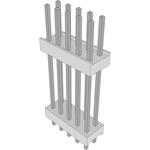 Conn Board Stacker HDR 10 POS 2.54mm Solder ST Top Entry Thru-Hole Bulk
