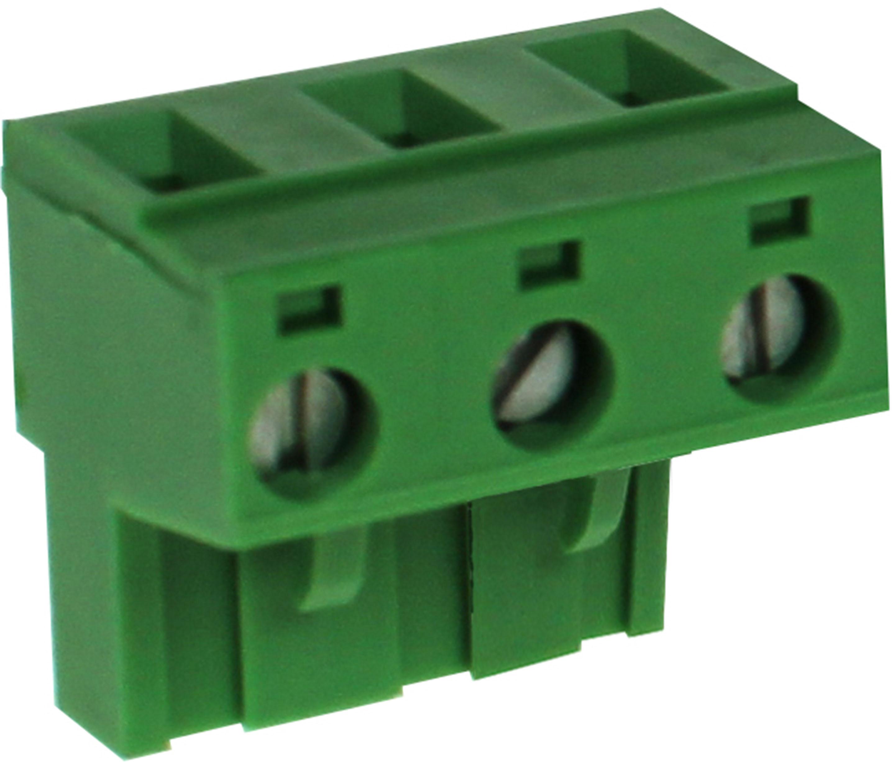 CamdenBoss Ltd-CTB9400/3 Steckverbinder, Klemmenblöcke Conn Terminal Block F 3 POS 7.5mm Screw RA Cable Mount 12A