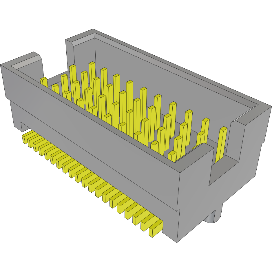 Samtec-TOLC-110-02-L-Q-A Steckverbinderleisten und Leiterplattenbuchsen Conn Shrouded Header (4 Sides) HDR 40 POS 0.635mm Solder ST SMD Tube