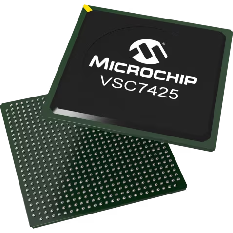 Microchip Technology-VSC7425XJG-02 Ethernet Switches Ethernet Switch 18-Port 1000Mbps 672-Pin HSBGA Tray