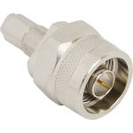 Conn 1.0/2.3-Type N Adapter 75Ohm ST PL/PL Gold