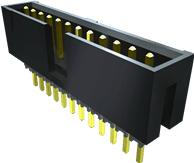 Samtec-ZSS-110-01-G-D-490 Connector Headers and PCB Receptacles Conn Elevated Shrouded Header (4 Sides) HDR 22 POS 2.54mm Solder ST Thru-Hole Layer