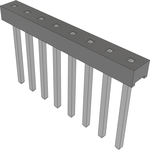 Conn Unshrouded Header HDR 8 POS 2mm Solder ST Top Entry Thru-Hole Bulk