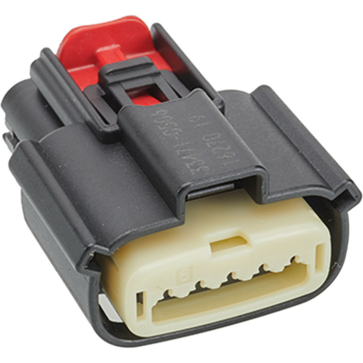 Molex-33471-0501 Einzeladersteckverbinder, Gehäuse Conn Housing RCP 5Power POS 3.5mm Crimp ST Cable Mount Black MX 150™ Carton