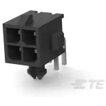 TE Connectivity-3-794618-4 Steckverbinderleisten und Leiterplattenbuchsen Conn Shrouded Header (4 Sides) HDR 4Power POS 3mm Solder RA Thru-Hole Tray