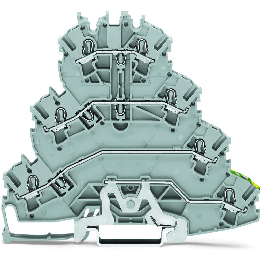 WAGO-2002-4127 Steckverbinder, Klemmenblöcke Conn Ground Terminal Block 7 POS Spring Clamp T DIN Rail 20A CAGE CLAMP® Box