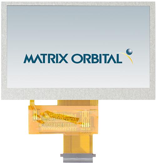 Matrix Orbital-MOP-TFT480272-43A-BLM-TPN TFT Modules 4.3in TFT 480x272Pixels 24 Bit Parallel 600cd/m2 LED Backlight -20°C to 70°C