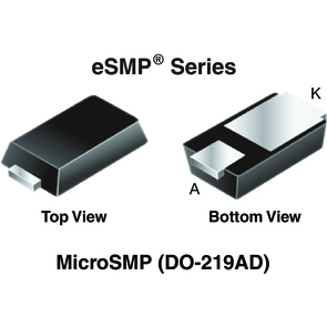 Vishay-MSS1P6-M3/89A Gleichrichter Diode Schottky 60V 1A 2-Pin Micro SMP T/R