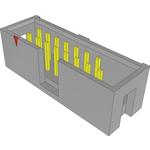 Conn Shrouded Header HDR 16 POS 2.54mm Solder ST Thru-Hole Bulk