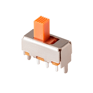 Same Sky (formerly CUI Devices)-SLW-121586-5A-D Interruptor corredizo Switch Slide ON ON SPDT Raised Slide 0.5A 50VDC 10000Cycles PC Pins Thru-Hole Box