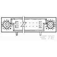 TE Connectivity-1-532428-1 Blackplane del conector Conn HDI F 120 POS 2.54mm Solder RA Thru-Hole Tube