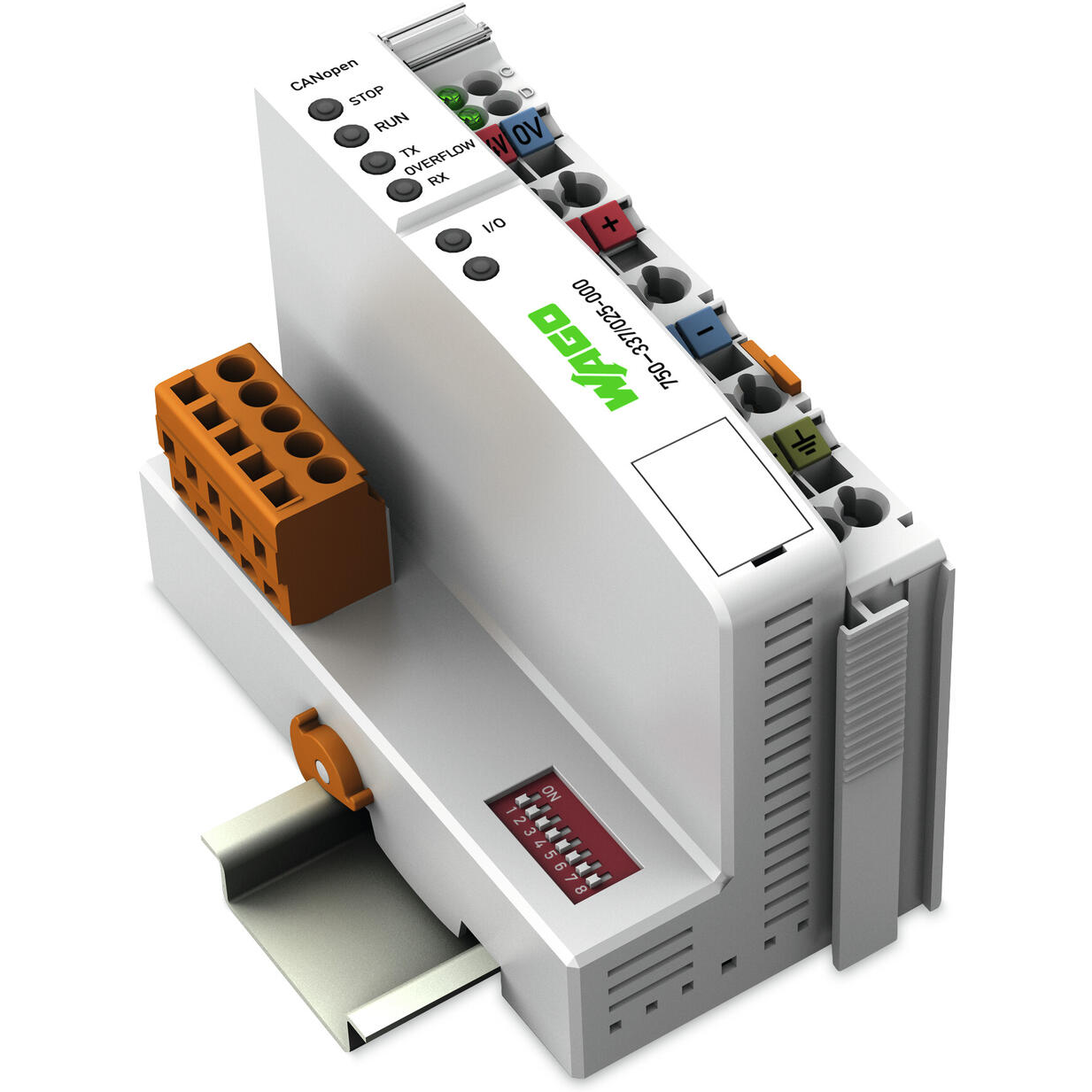 WAGO-750-337/025-000 Prodotti vari Canopen Fieldbus Coupler Mss 10 Kbaud - 1 Mbaud Digital And Analog Signals