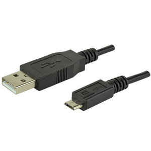 Same Sky (formerly CUI Devices)-CBL-UA-MUB-1 Cable Assembly USB Cable Assembly 1m USB 2.0 Type A to Micro USB 2.0 Type B 4 to 5 POS M-M 28AWG