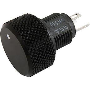 Vishay-P16NP105MAB15 Res Cermet POT 1M Ohm 20% 0.12W 1(Elec)/1(Mech)Turns 16mm (16 X 24.5mm) Solder Lug Panel Mount Bulk