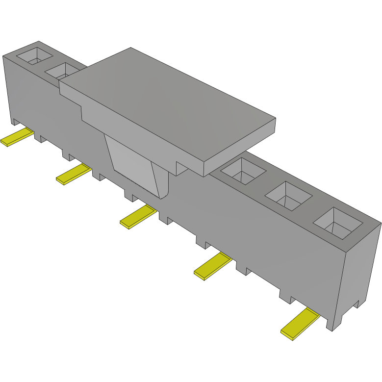 Samtec-SMM-109-02-L-S-P Piastre connettori e prese PCB Conn Socket Strip SKT 9 POS 2mm Solder ST Top Entry SMD TIGER EYE™ Tube