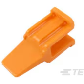 TE Connectivity-WM-4S 连接器配件 Connector Accessories Wedge Lock Straight Glass Filled Polybutylene Terephthalate Orange Automotive Box