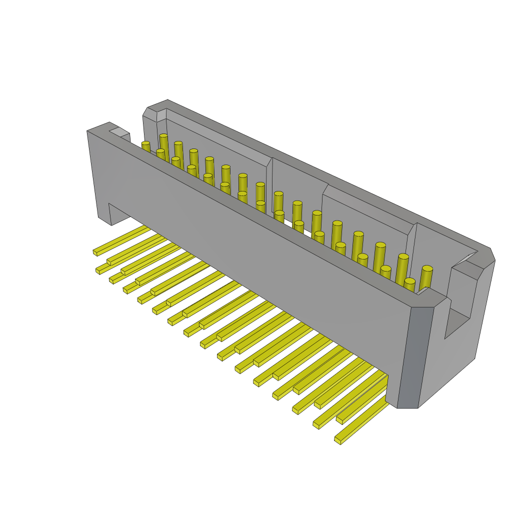 Samtec-TFML-115-01-F-D-RA Steckverbinderleisten und Leiterplattenbuchsen Conn Shrouded Header HDR 30 POS 1.27mm Solder RA Side Entry Thru-Hole Tube
