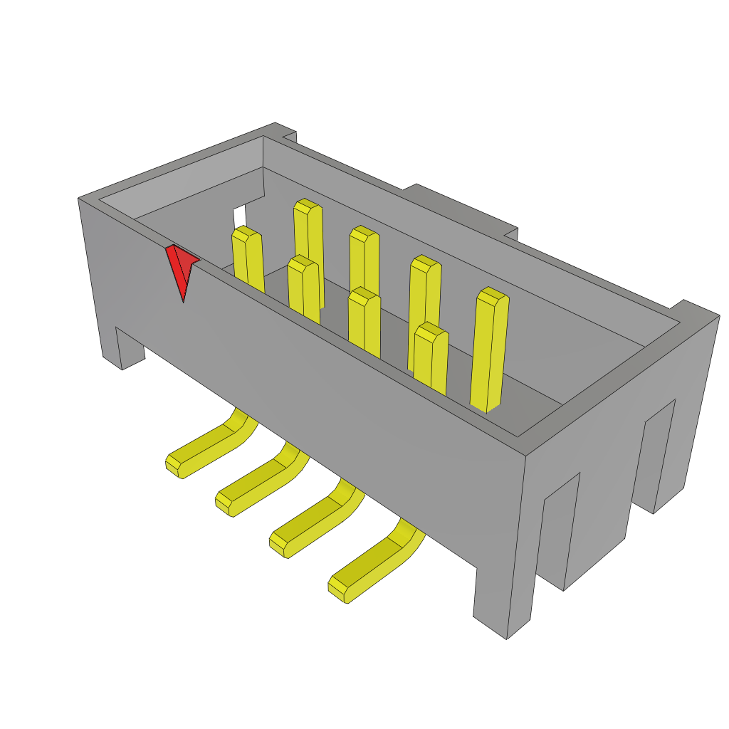 Samtec-STMM-104-02-T-D-SM Steckverbinderleisten und Leiterplattenbuchsen Conn Shrouded Header HDR 8 POS 2mm Solder ST SMD Tube
