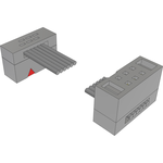 Cable Assembly 0.254m 30AWG 1.27mm 6 to 6 POS IDC Connector to IDC Connector F-F TIGER EYE™ Bulk