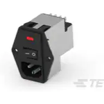 Power Entry Module EMI/RFI Filtered M 3 POS (115VAC/230)VACVAC 6A/Contact Fuse/Switch/Voltage Selector ST 1 Port