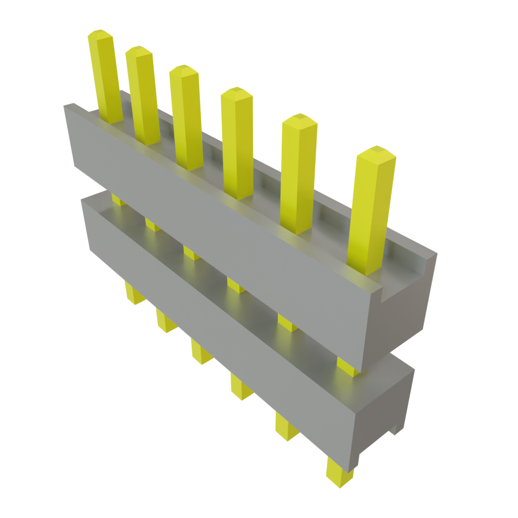 Samtec-DW-06-17-T-S-260 Steckverbinderleisten und Leiterplattenbuchsen Conn Board Stacker HDR 6 POS 2.54mm Solder ST Top Entry Thru-Hole Bulk